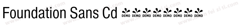 Foundation Sans Cd 粗体字体转换